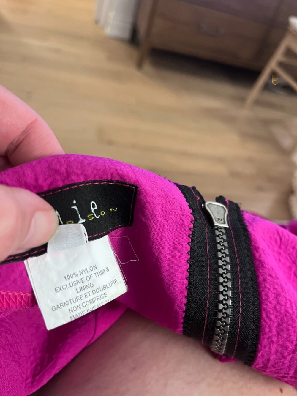 PINK/FUCHSIA TIE-SHOULDER CAMI, SIZE L-12, EUC - Picture 11 of 11